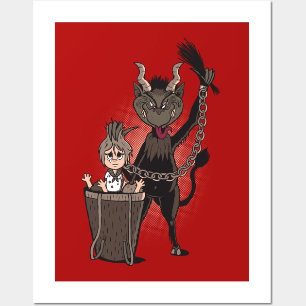 Krampus Stole Christmas Wall Art by Ratigan